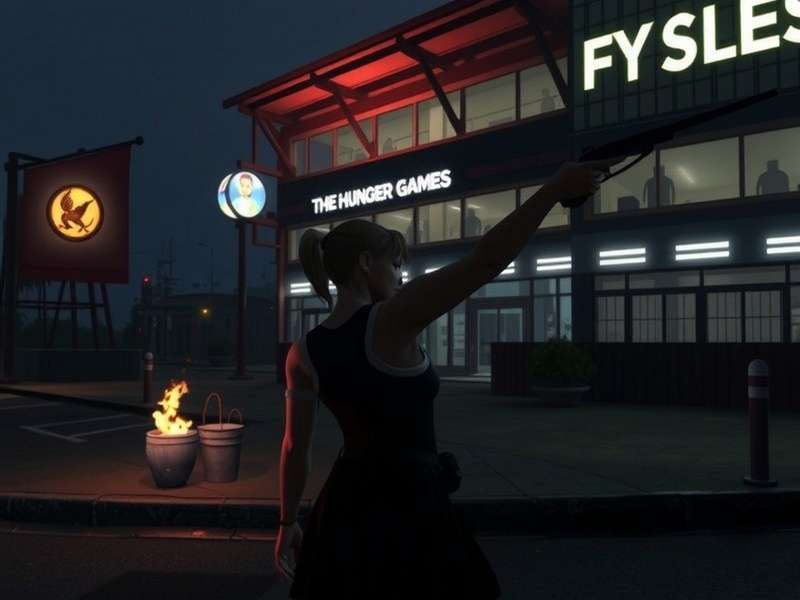 Concept art of Sunrise on the Reaping book cover showing dawn over Capitol