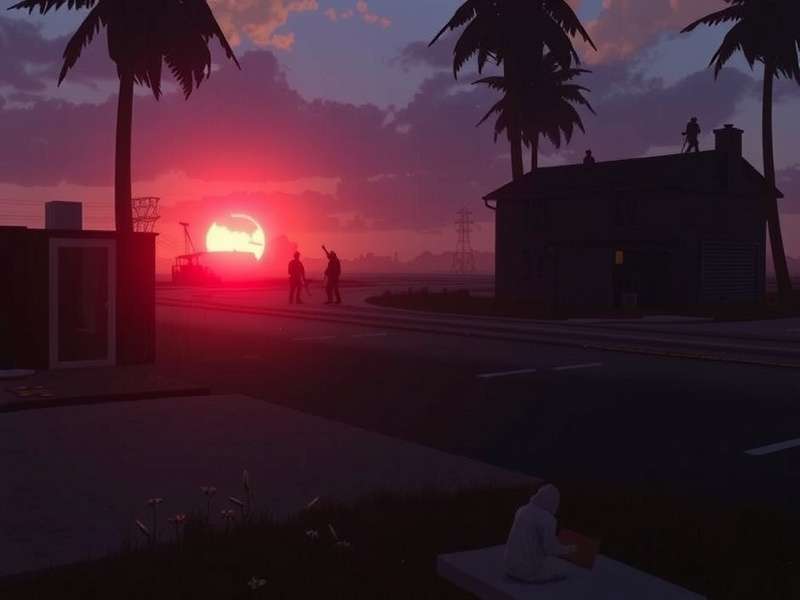 Concept art for Sunrise on the Reaping movie showing a dystopian sunrise over Panem