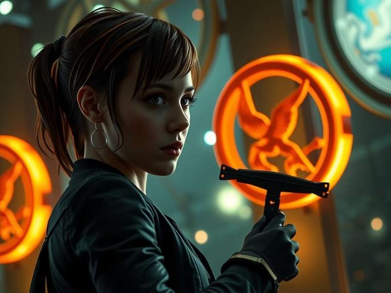 Collage of The Hunger Games movie posters featuring Katniss Everdeen, Peeta Mellark, and President Snow