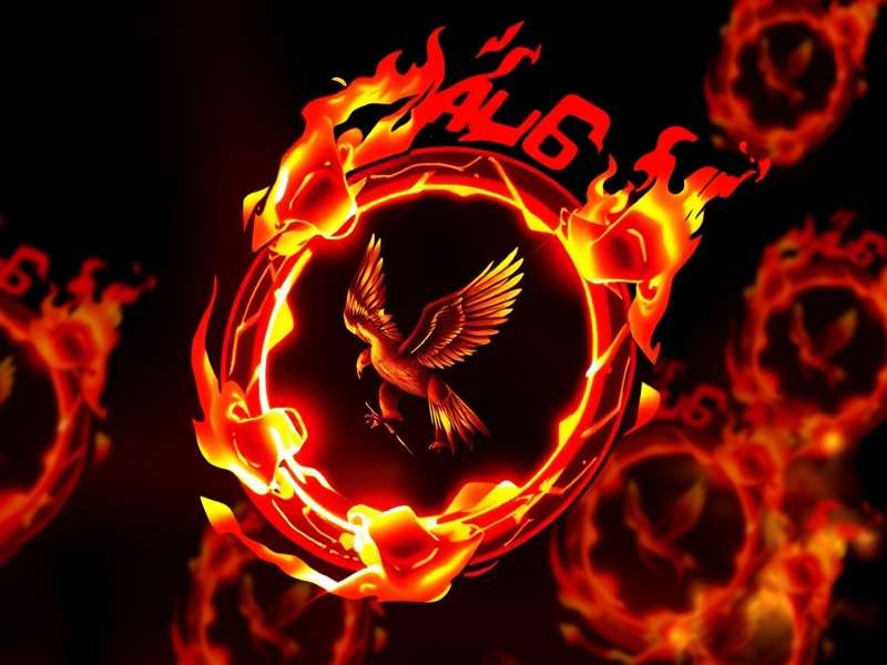 Open book with a mockingjay pin resting on its pages