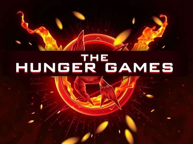 Open book with dramatic lighting, symbolizing The Hunger Games series