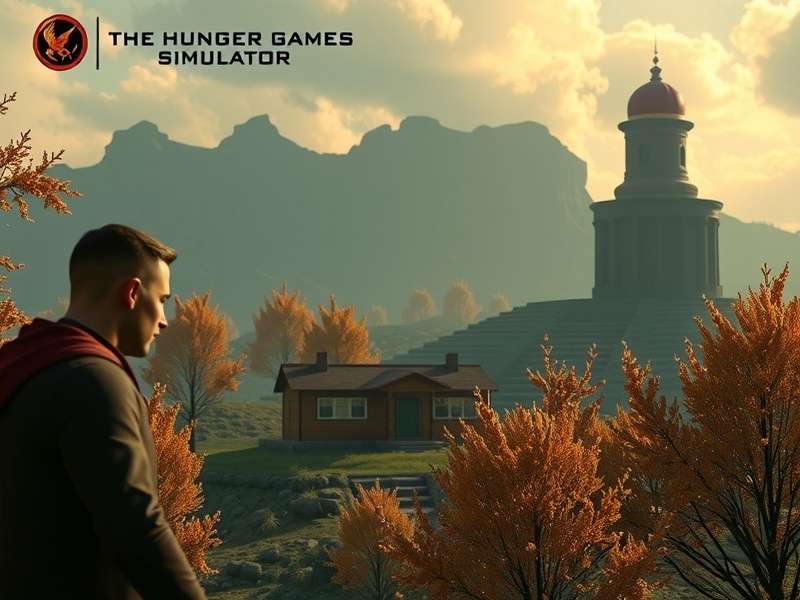 Hunger Games Simulator interface showing tribute stats and arena events