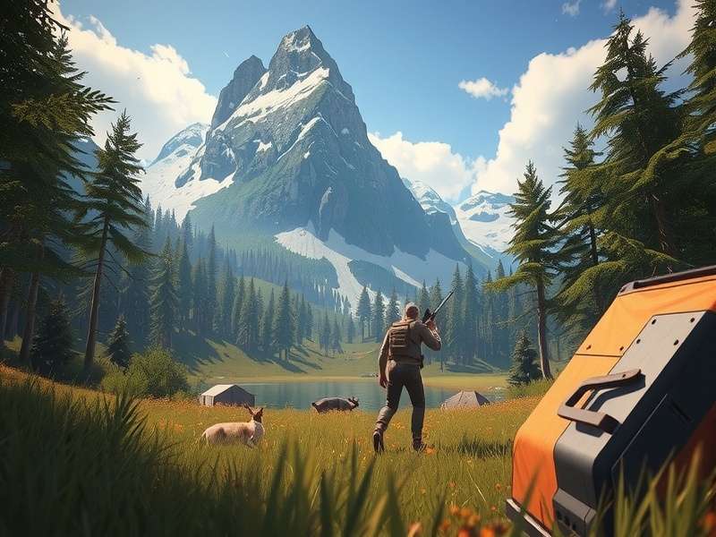 Strategic overview of a forest arena resembling a Hunger Games battlefield