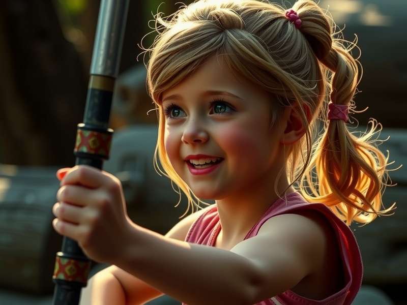 Mckenna Grace fan art as a Hunger Games tribute