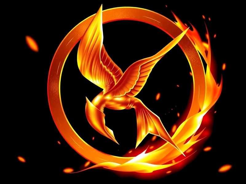 Evolution of The Hunger Games Mockingjay logo from book to film adaptations