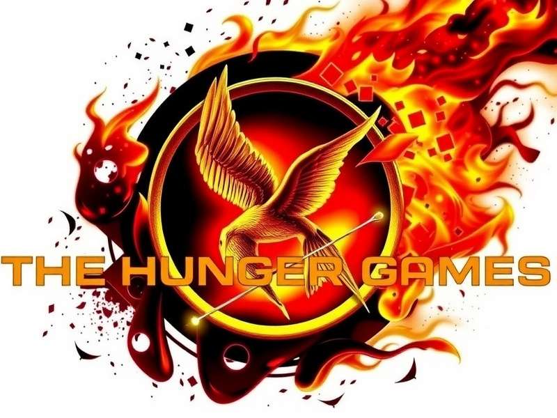 The Hunger Games movie series poster collage