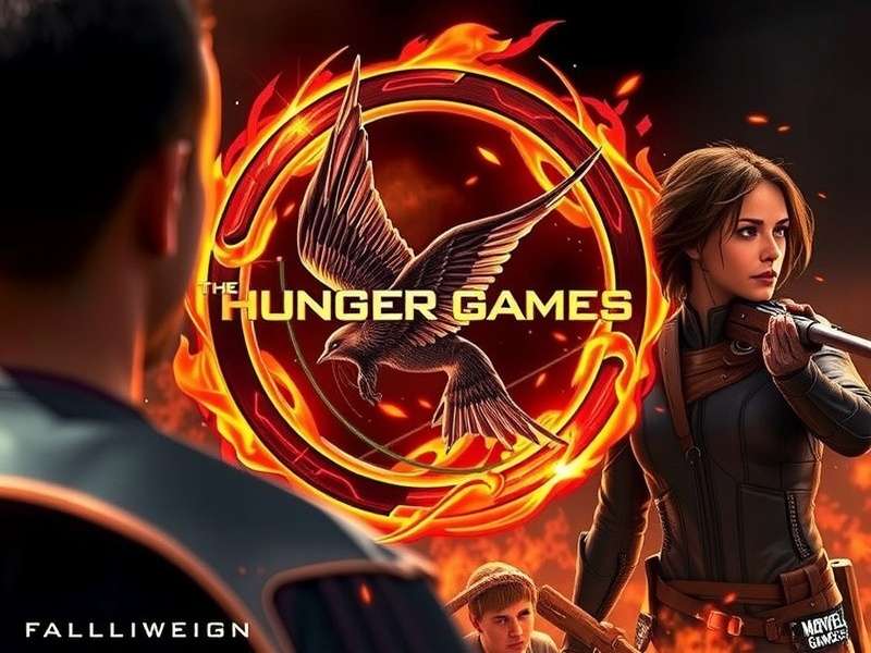 Collage of The Hunger Games movie posters featuring Katniss Everdeen with her bow