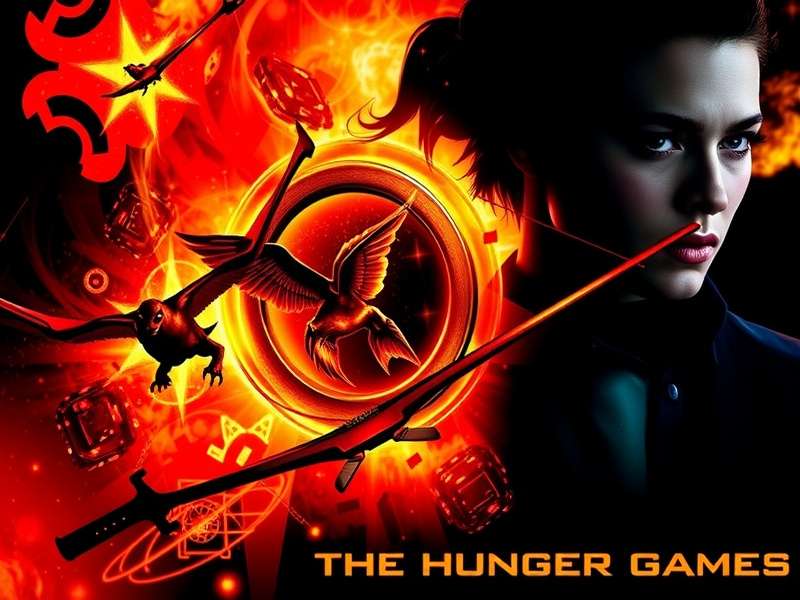 The Hunger Games PDF Digital Cover featuring Mockingjay symbol