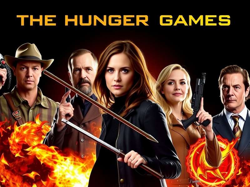 The Hunger Games cast during training camp in Atlanta