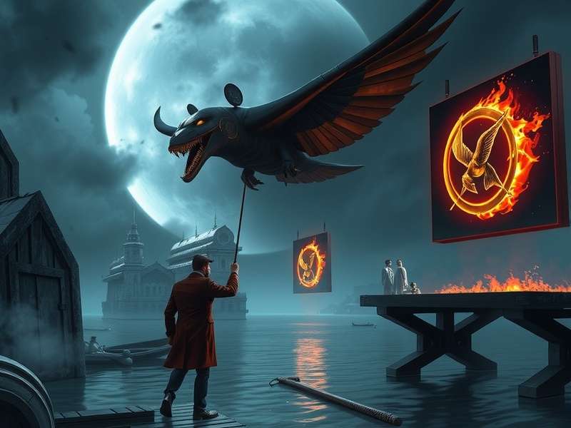 The Hunger Games book trilogy covers: The Hunger Games, Catching Fire, and Mockingjay