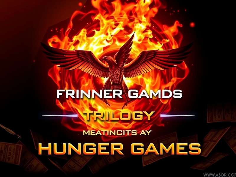 Hunger Games trilogy books stacked with mockingjay pin
