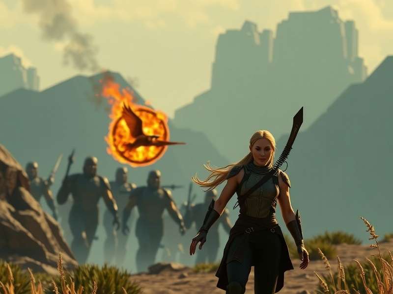 Detailed strategic map of Hunger Games arena showing terrain advantages