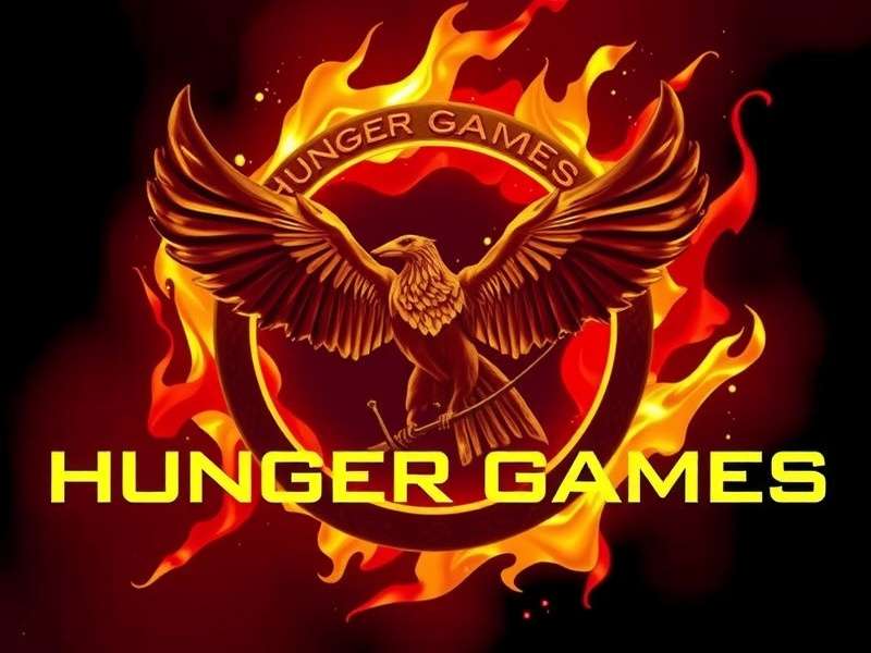 The Hunger Games trilogy books and movie poster collage representing dystopian and adventure genres
