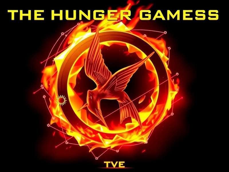 The Hunger Games movie saga collage featuring Katniss Everdeen and the iconic mockingjay symbol