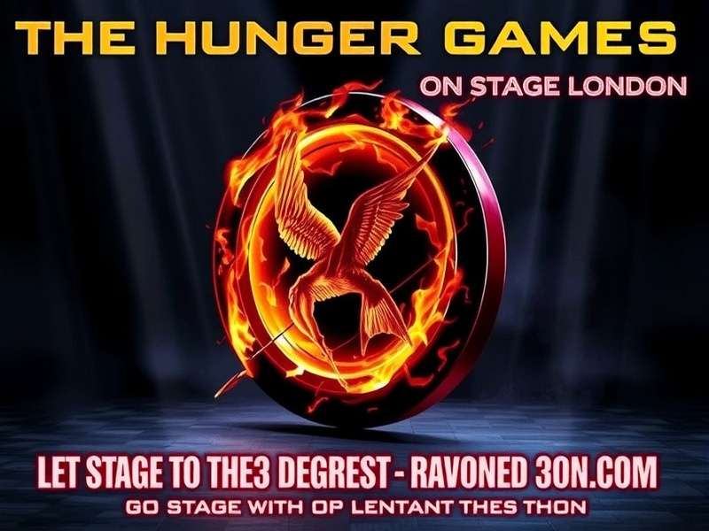 The Hunger Games On Stage London — West End theatrical production featuring the full cast in costume