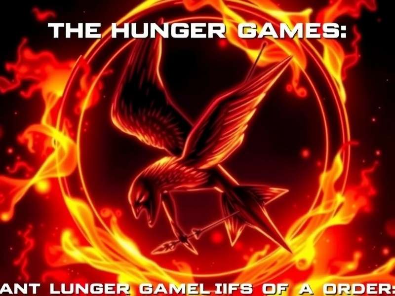 The Hunger Games mockinjay symbol and Panem districts